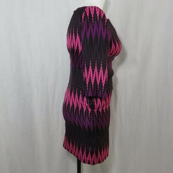 Original Milly Of New York 6 Silk Chevron P - Picture 5 of 8